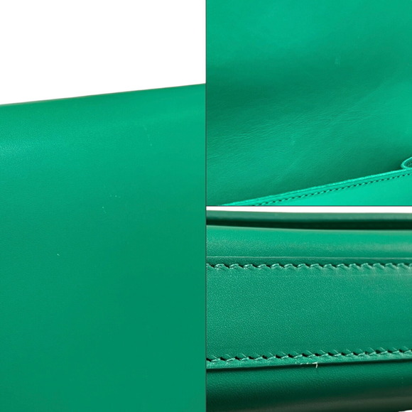 Saint Laurent Clutch Bag Leather Green - Picture 10 of 11